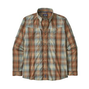 Patagonia Sun Stretch Long Sleeve Shirt Men's in San Miguel Oat White